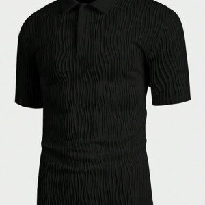 Leriya Fashion Men's Solid Oversized Fit T-Shirt - Black